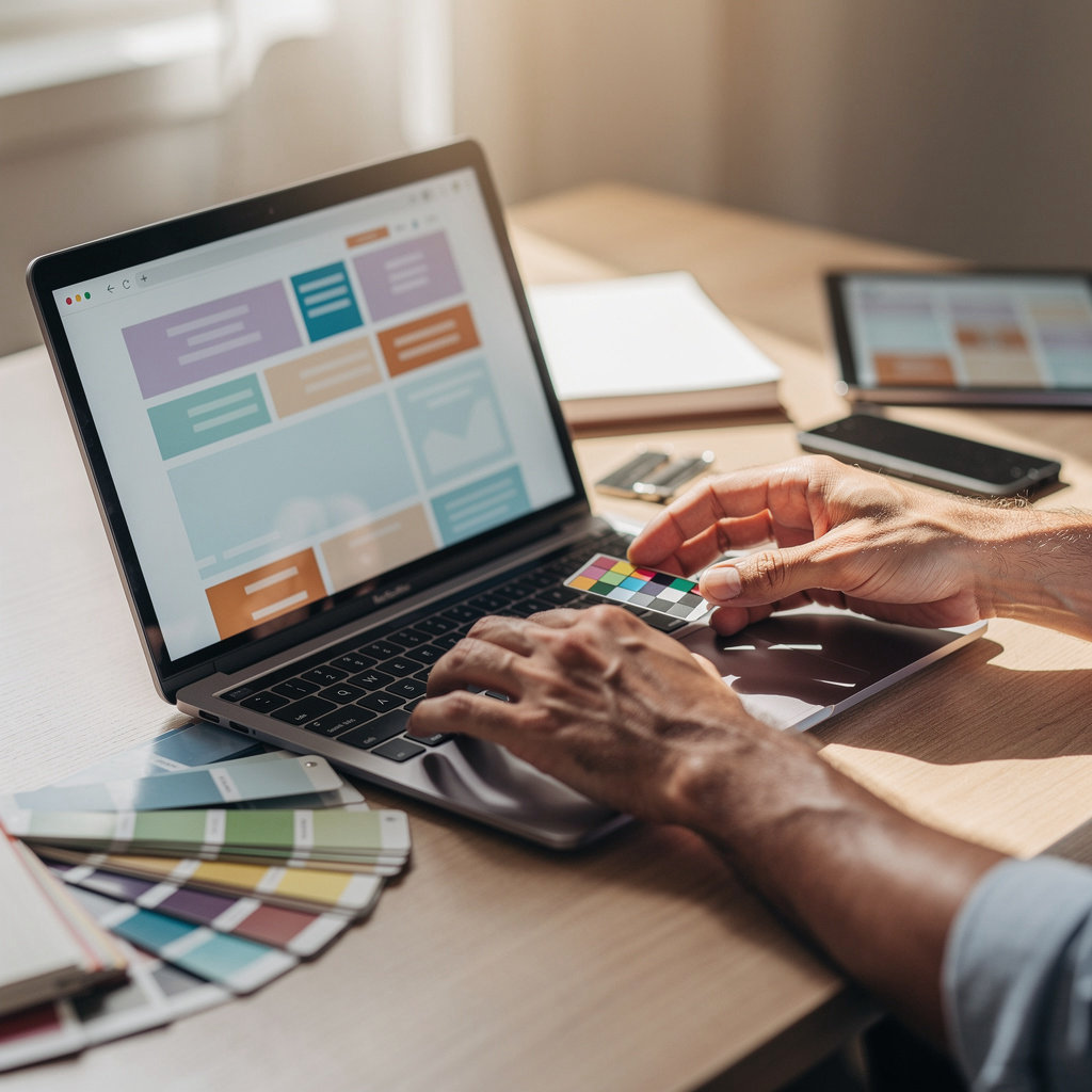 Joe Sepulveda San Diego professional web designer discussing a custom website project with a local San Diego business owner